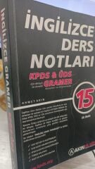 Akın Dil Eğitim - İngilizce Ders Notları - Kpds - Üds - Gramer - 15. Baskı