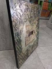 Antika Oymalı Ahşap Tablo