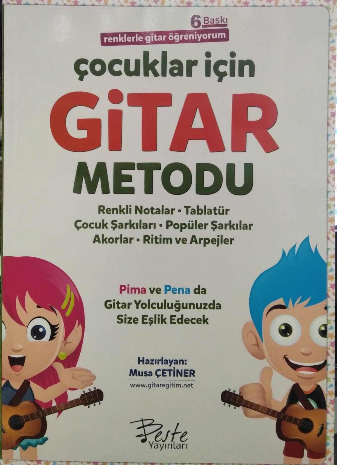 Çocuklar İçin Gitar Metodu - Beste Yayınları