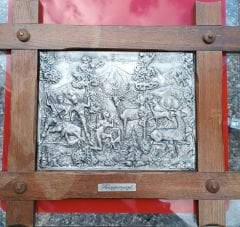 Kabartmalı Alman Avcılık Tablosu - Çerçeveli