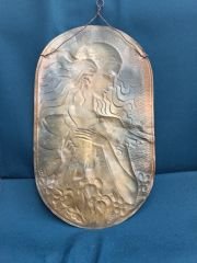 Kabartmalı Pirinç Rölyef - Levha - (1900-1930)