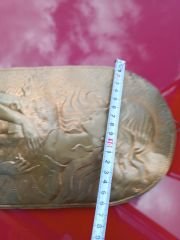 Kabartmalı Pirinç Rölyef - Levha - (1900-1930)