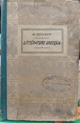 Leçons - Litterature Grecque - Alfred Croiset - 1918 Basım