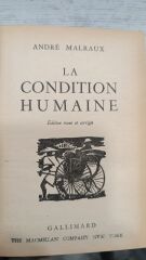 Andre Malraux - La Condition Humaine - Ciltli - 1946 Basım