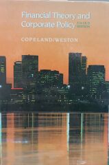 Financial Theory and Corporate Policy - Copeland - Weston