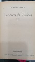Andre Gide - Les Caves du Vatican - Sotie - 1922 Basım