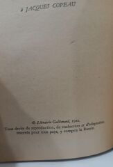 Andre Gide - Les Caves du Vatican - Sotie - 1922 Basım