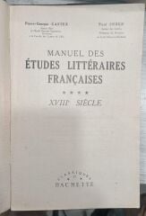 Manuel Des Etudes Litteraires Françaises  5-6 Cilt - P. Castex