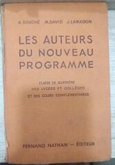 Les Auteurs Du Nouveau Programme - A. Souche - M. David - J. Lamaison