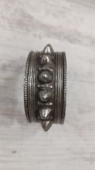 Antika  Gümüş Çivili Bileklik - Bilezik