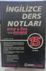 Akın Dil Eğitim - İngilizce Ders Notları - Kpds - Üds - Gramer - 15. Baskı