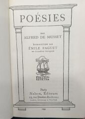 Alfred De Musset - Poesies - 1936 Vintage