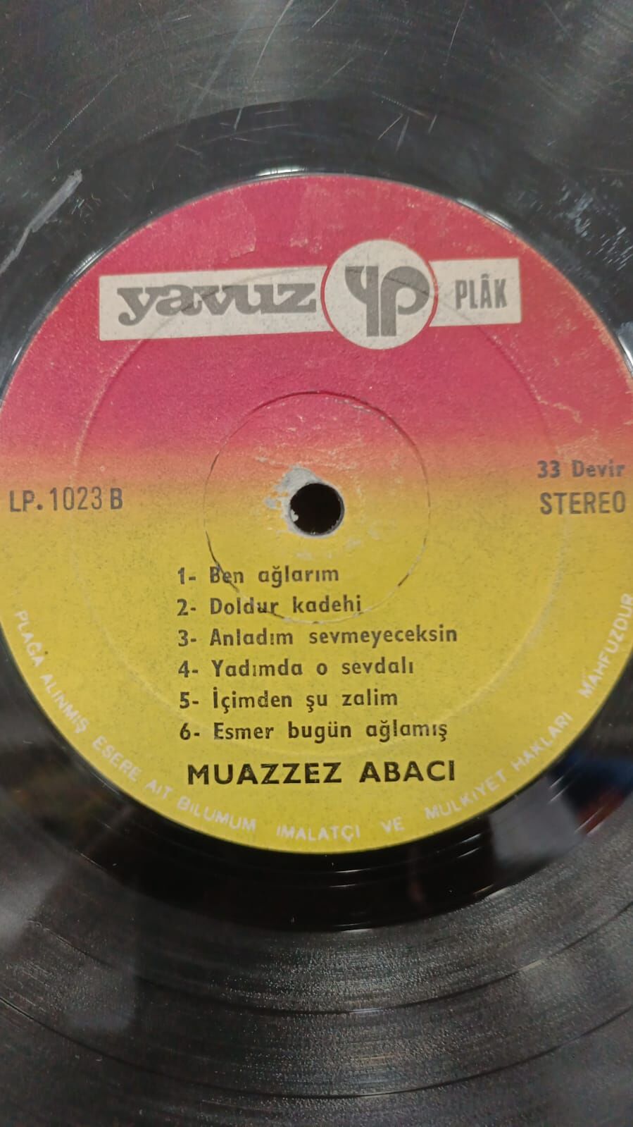 Muazzez Abacı - 33 Devir Plak - 1978