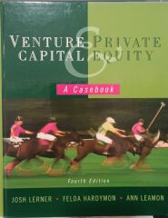 Venture Private Capital Equity - A Casebook