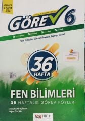 Nitelik Yayınları 6. Sınıf Görev Fen Bilimleri 36 Haftalık Çalışma Föyleri