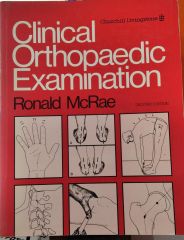 Clinical orthopaedic examination / 2.EL