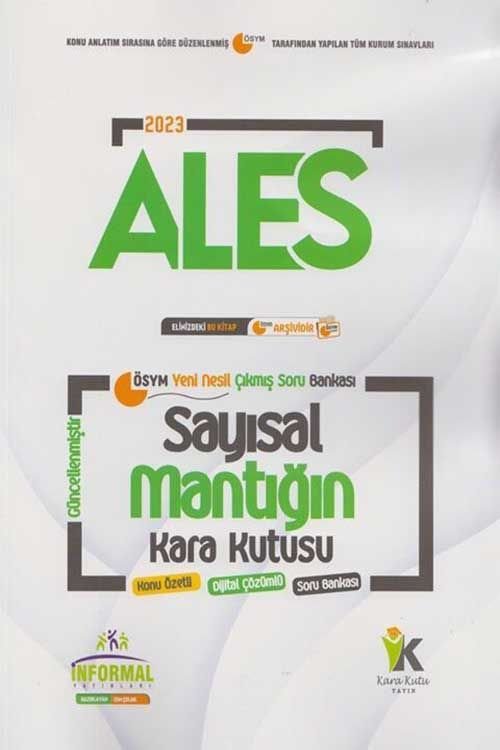 ALES Sayısal Mantığın Kara Kutusu - Çıkmış Sorular Soru Bankası