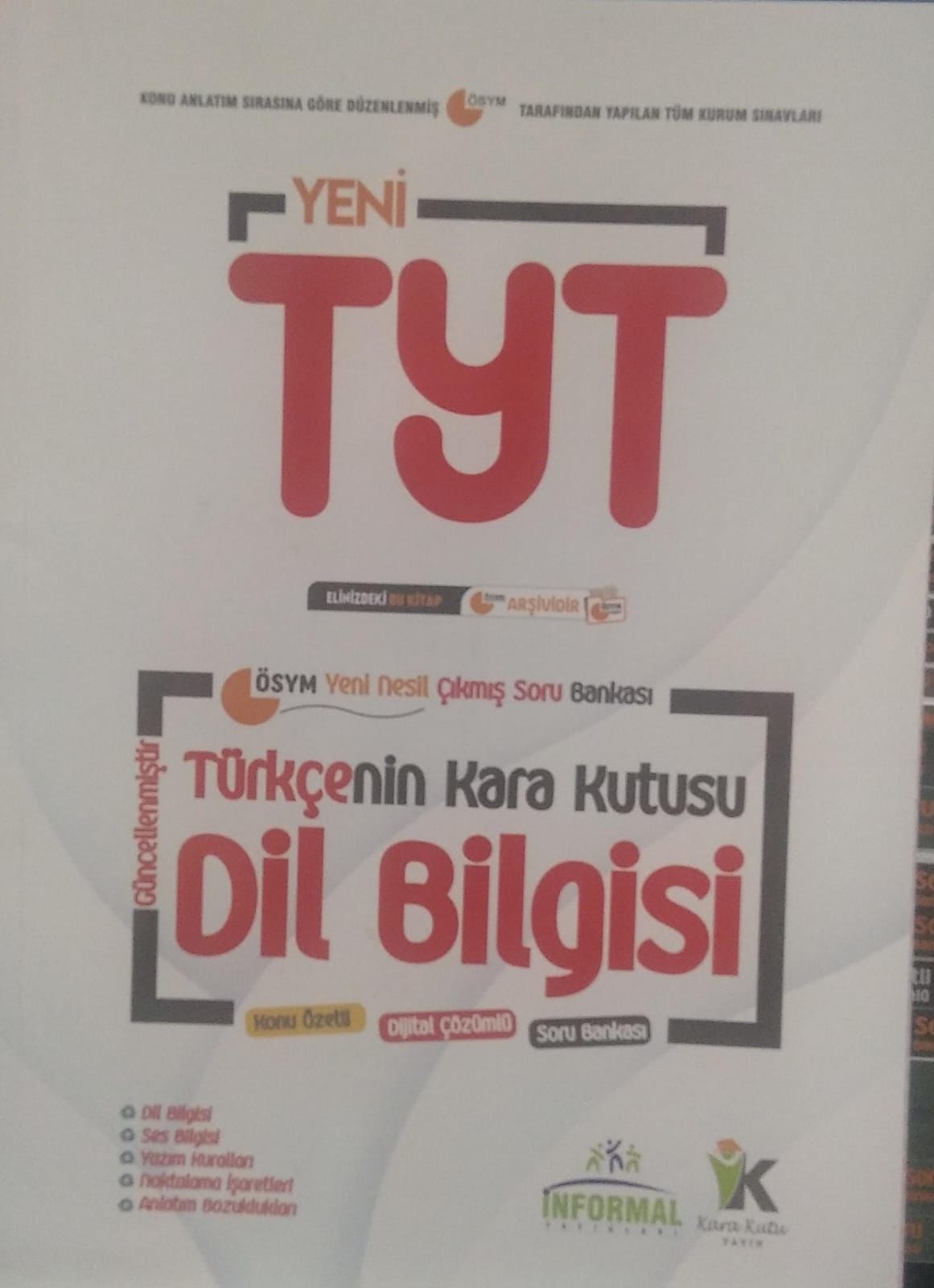 YKS-TYT Türkçenin Kara Kutusu Dil Bilgisi 2023