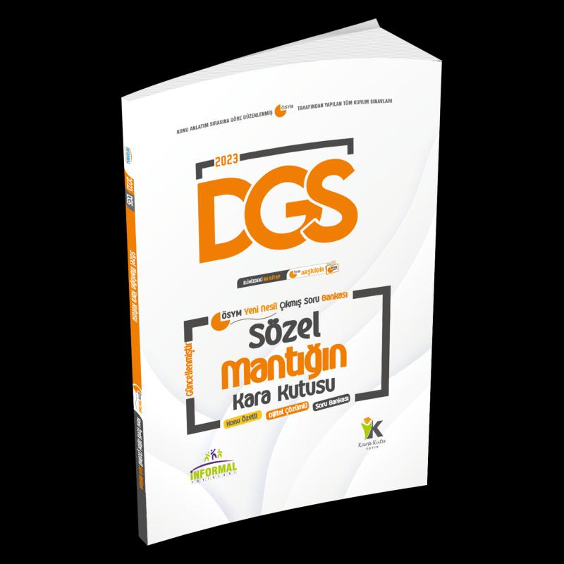 DGS Sözel Mantığın Kara Kutusu Konu Özetli Dijital Çözümlü ÖSYM Çıkmış Soru