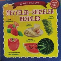 Meyveler - Sebzeler - Besinler Türkçe - İngilizce / 2. EL