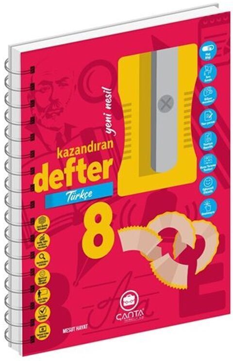 Çanta Yayınları 8. Sınıf Türkçe Kazandıran Defter/ Ücretsiz Kargo