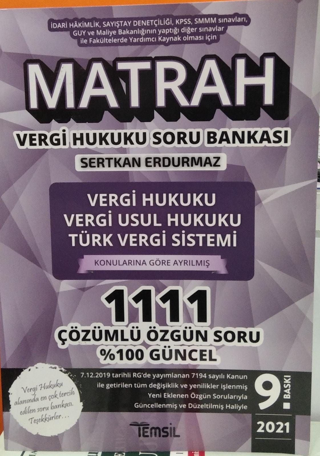 Matrah - Vergi Soru Bankası - 2.EL