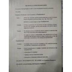 PREPARATORY WORKBOOK - CORE VOCABULARY - FUNDAMENTALS