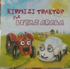 Kırmızı Traktör Ile Beyaz Araba