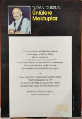 Ünlülere Mektuplar - Turan Dursun