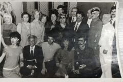 Turgut Özal - Semra Özal ve Nejat Uygur Siyah Beyaz Resim