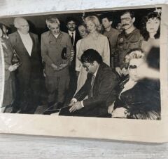Turgut Özal - Semra Özal ve Nejat Uygur Siyah Beyaz Resim