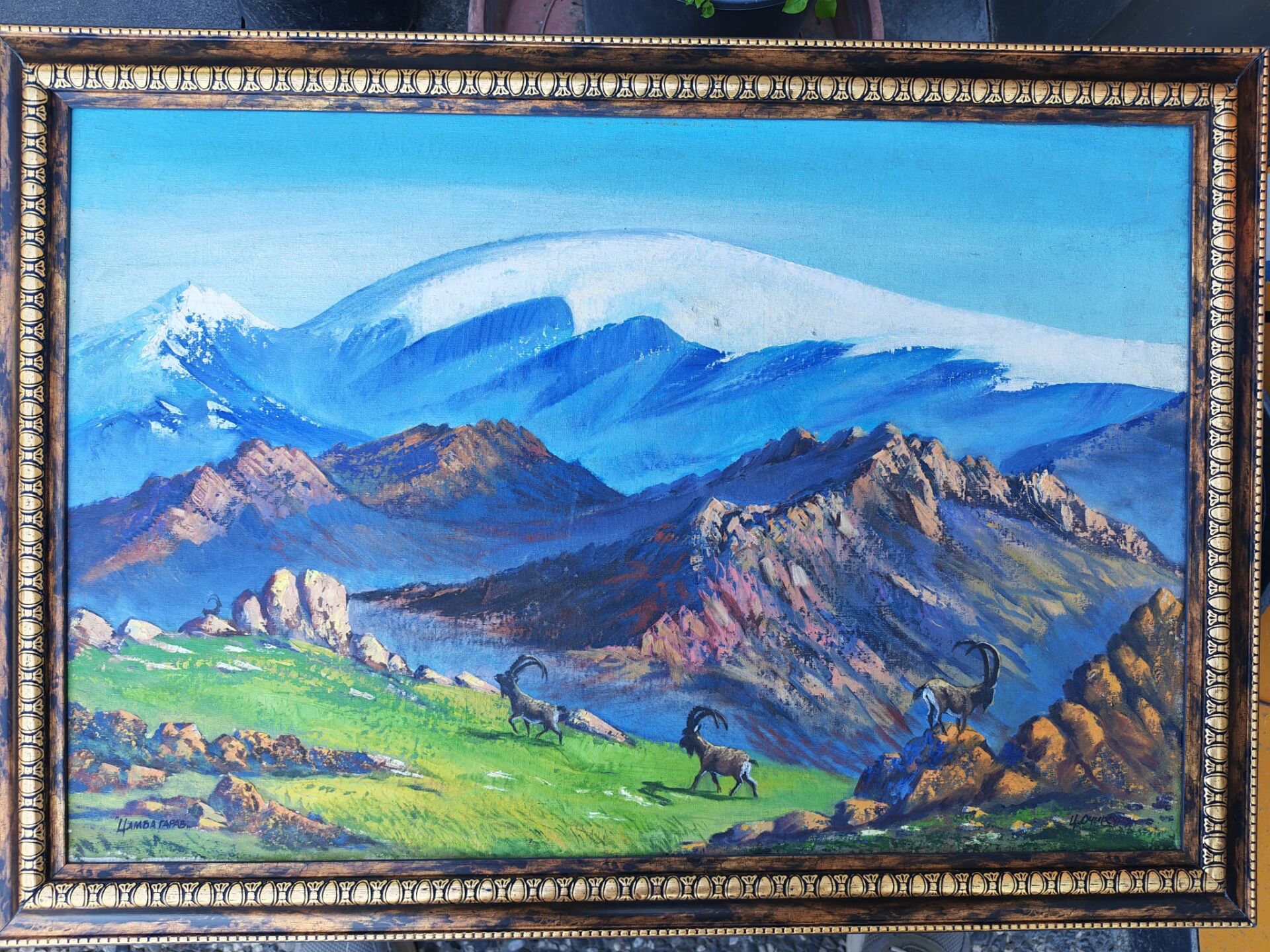 Moğolistan Ressamdan Yağlı Boya Tablo