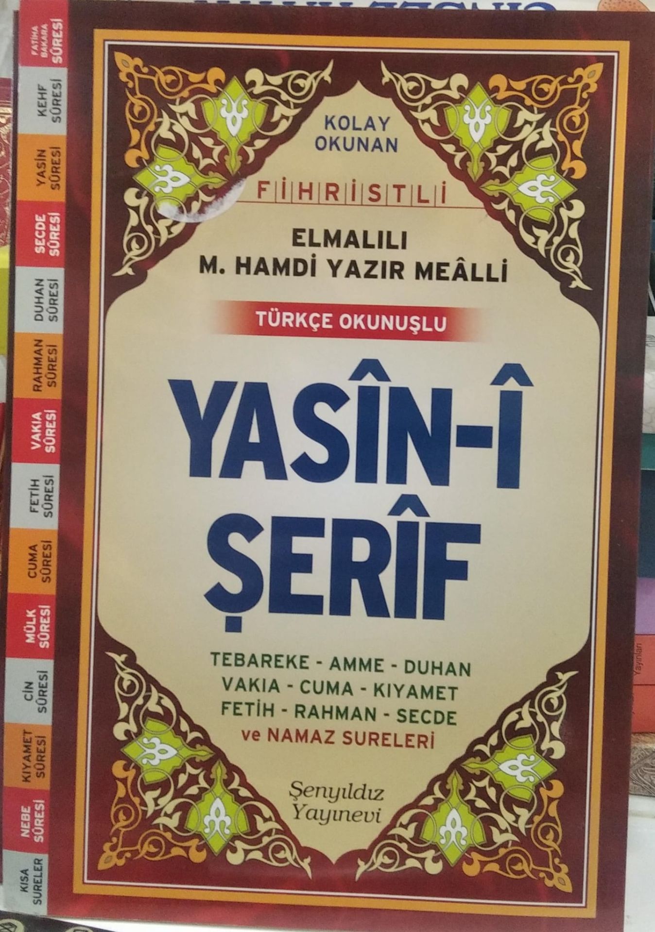 Elmalılı M. Hamdi Yazır Mealli Türkçe Okunuşlu Yasin i Şerif / Çanta Boy