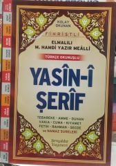 Elmalılı M. Hamdi Yazır Mealli Türkçe Okunuşlu Yasin i Şerif / Çanta Boy