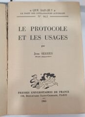 Jean Serres - Le Protocole et les Usages