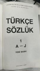 TDK Türkçe Sözlük - İki Cilt - Bez Ciltli