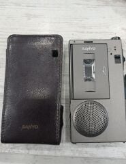 Sanyo TRC6100 Mini Ses Kayıt Cihazı - Deri Kılıflı - Kasetli
