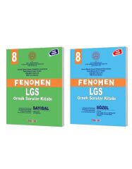 Fenomen Yayıncılık - Fenomen Okul 2025 8. Sınıf Lgs Meb Sayısal + Sözel Örnek Sorular 2 Kitap