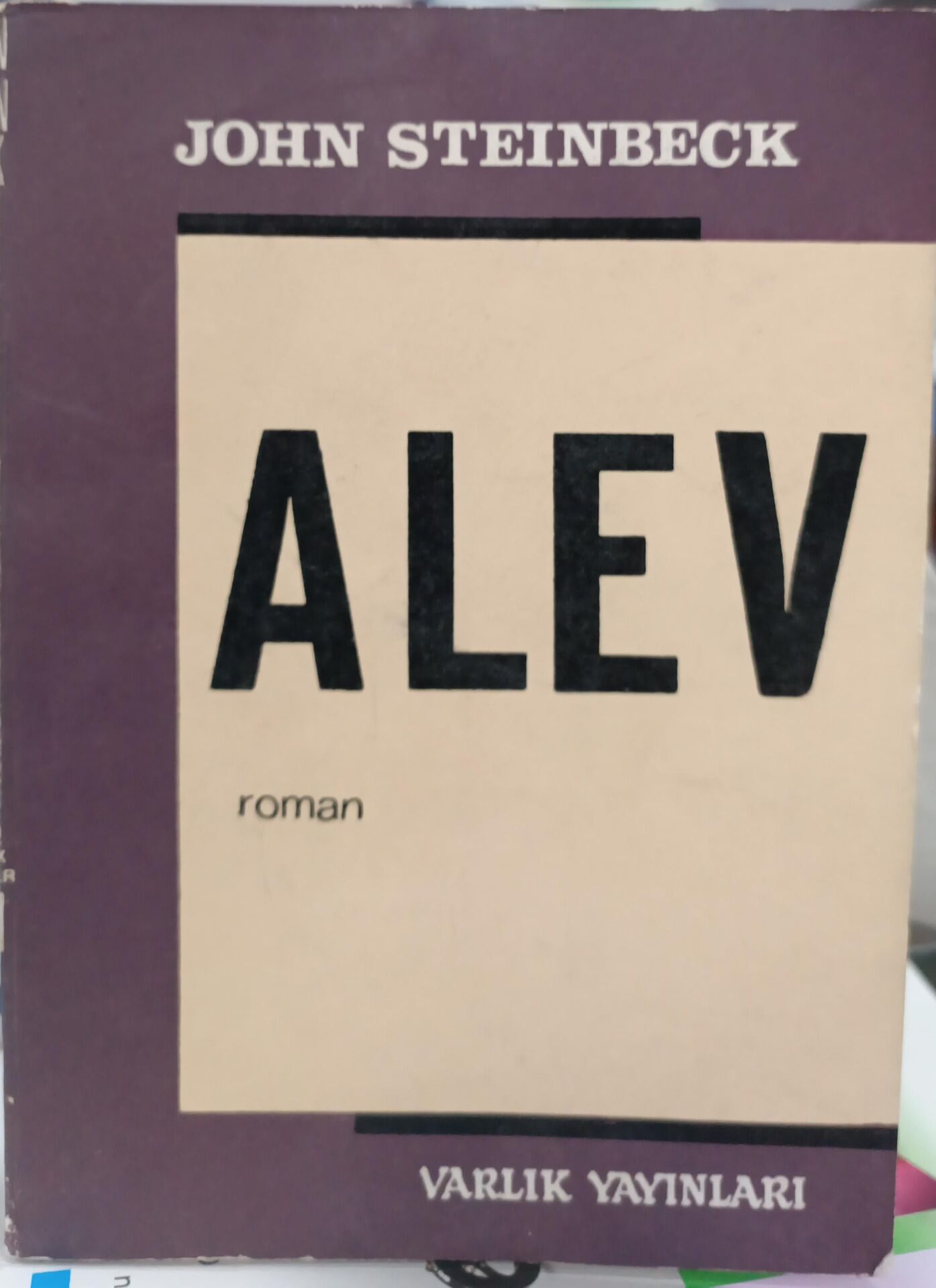 John Steinbeck - Alev - 1970 Basım