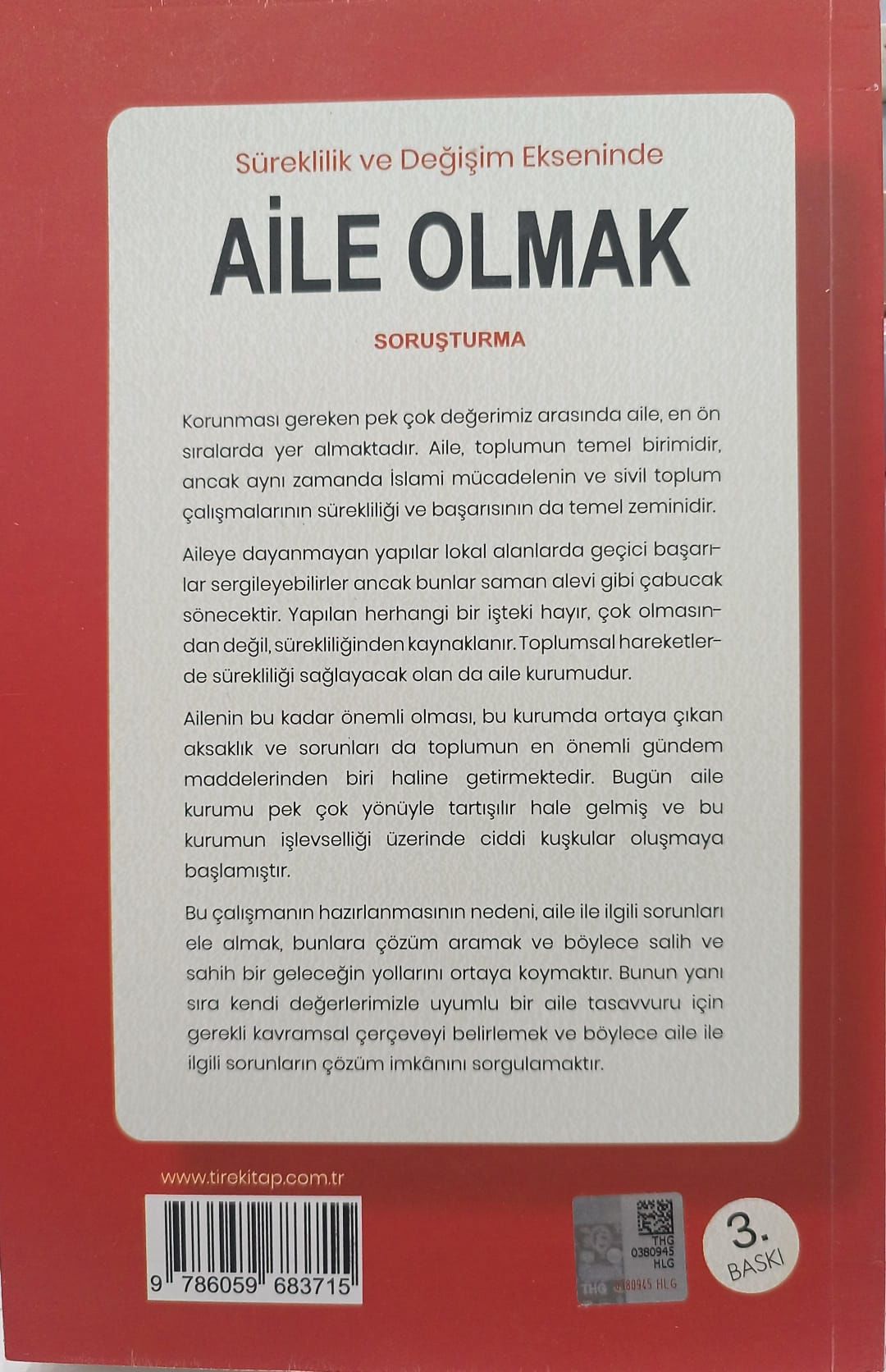 Aile Olmak - Süreklilik ve Değişim Ekseninde