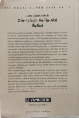 İslam Düşüncesinde Din - Felsefe  Vahiy - Akıl İlişkisi