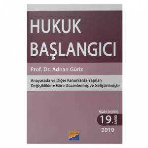 HUKUK BAŞLANGICI - PROF. DR.ADNAN GÜRİZ