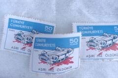 Trafik Konulu Pul - 1970'ler