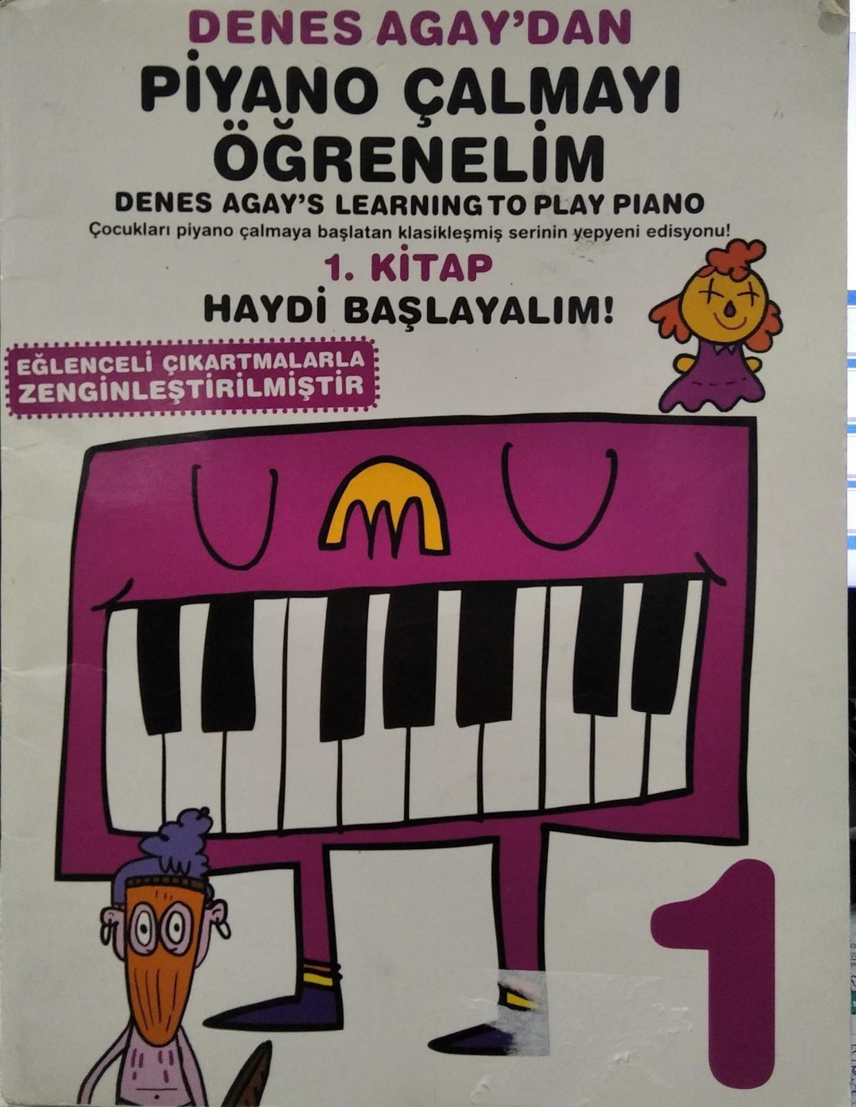 Denes Agay' dan Piyano Çalmayı Öğrenelim 1. Kitap