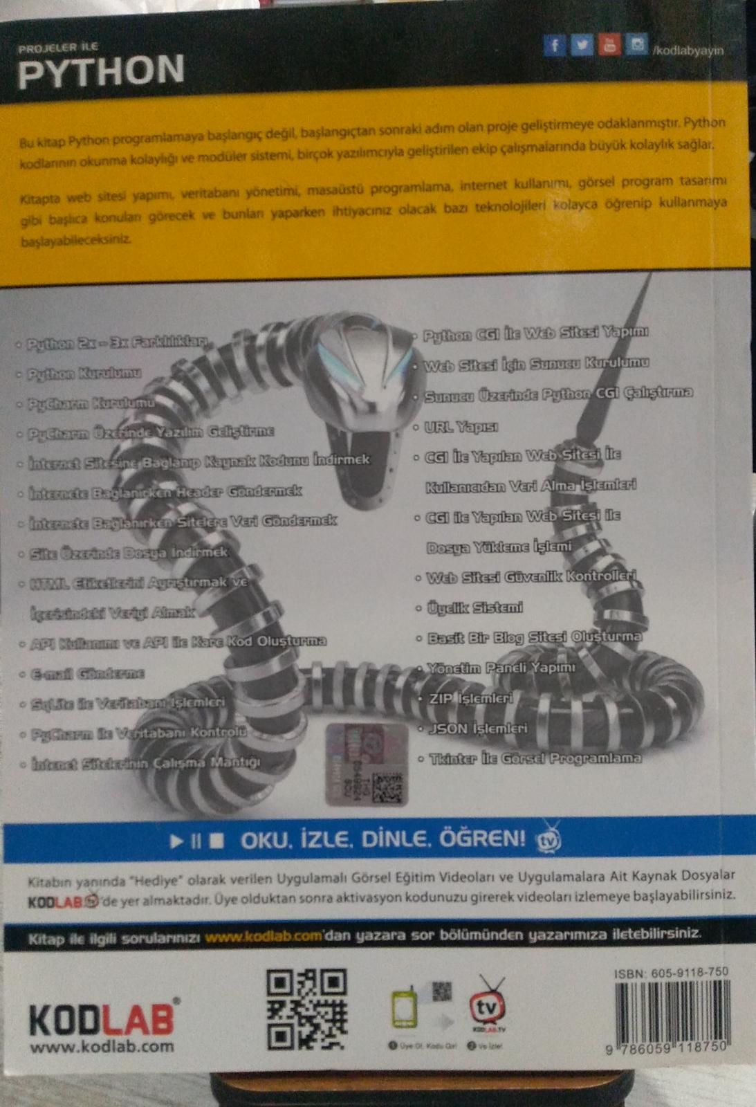 Projeler İle Python - Mustafa Aydemir Projeler İle Python - Mustafa Aydemir