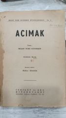 Reşat Nuri Güntekin - Acımak - Üçüncü Baskı