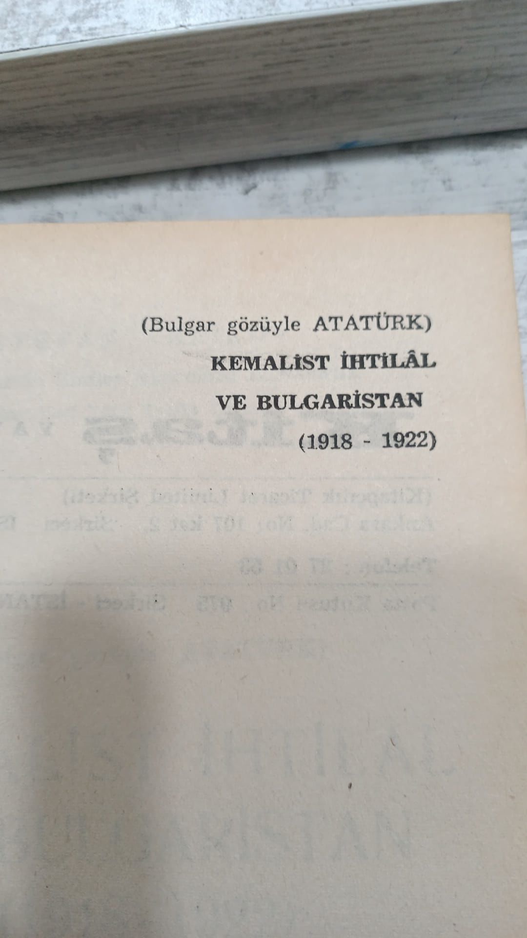 Kemalist İhtilal ve Bulgaristan - Stefan Velikov