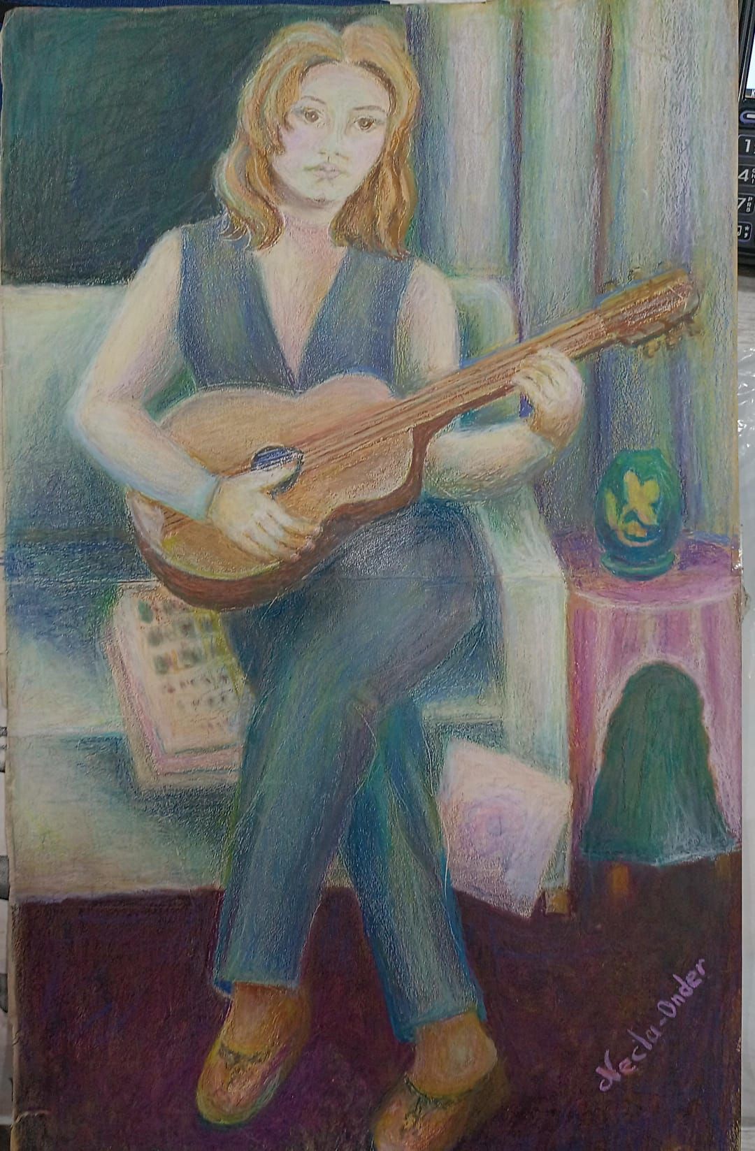 Necla Önder Pastel Boya Resim