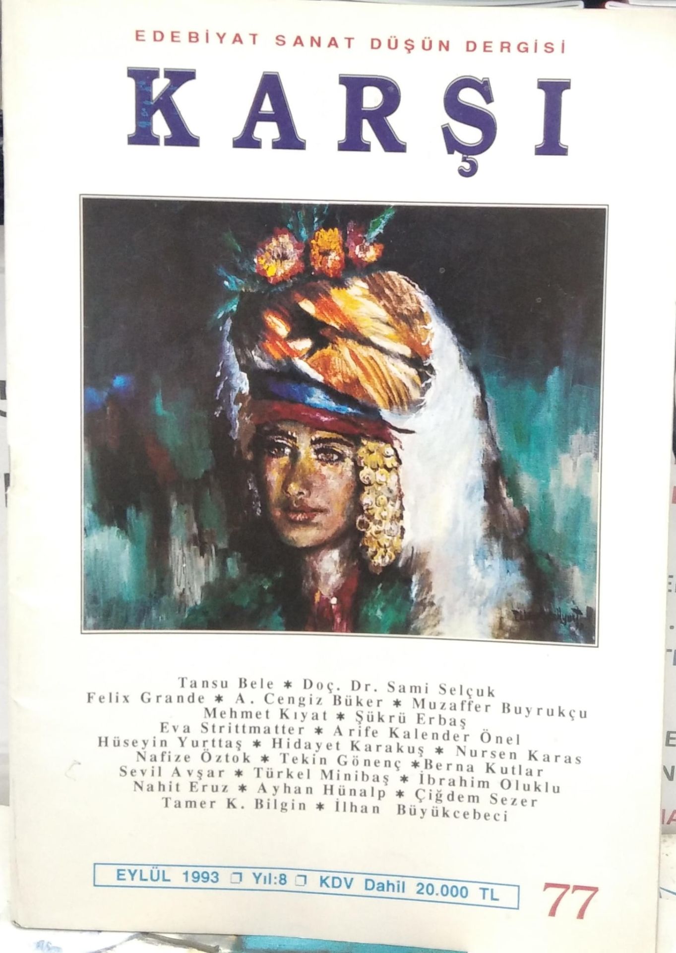 Karşı -  Edebiyat Sanat Düşün Dergisi - Eylül 1993 / Sayı 77