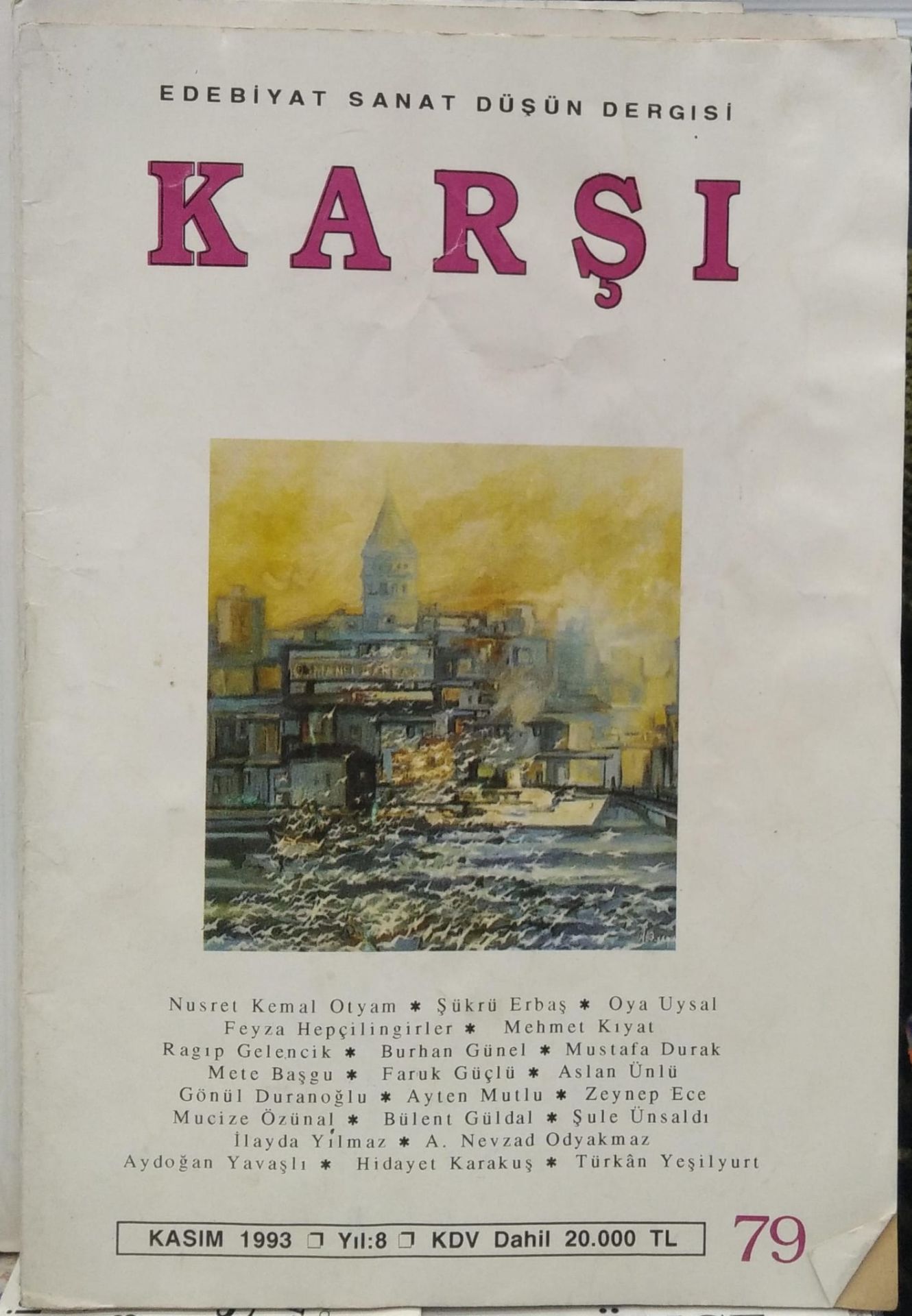 Karşı - Edebiyat Sanat Düşün Dergisi - Kasıml 1993 / Sayı 79